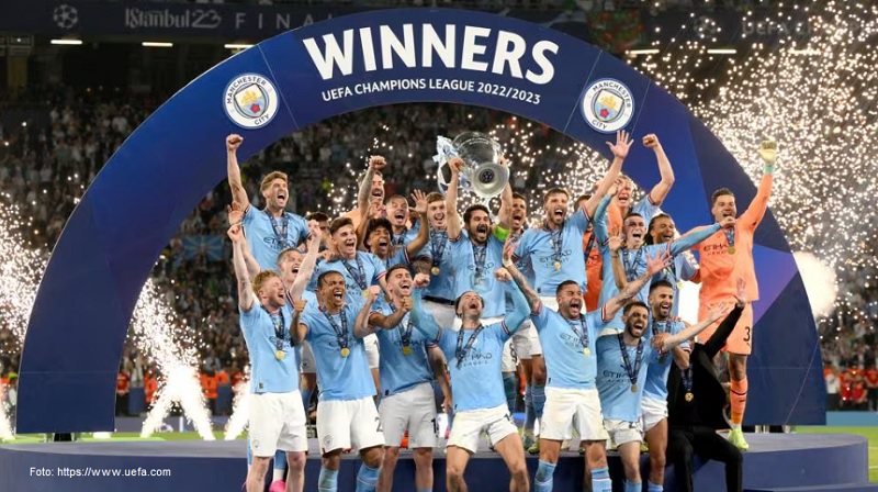 Manchester City é o  campeão da Champions League 2022/23 ao vencer o Inter de Milão