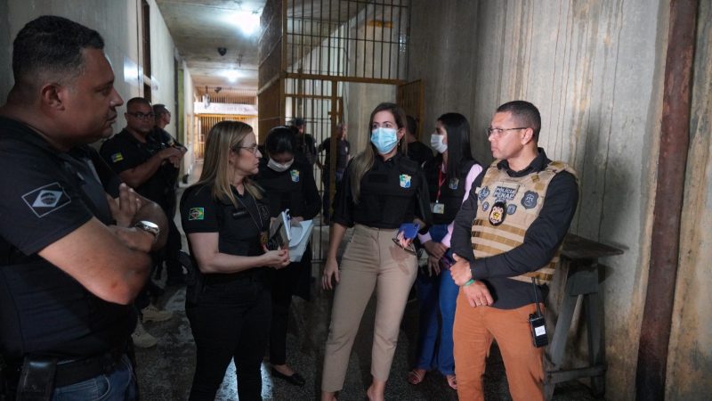 MP faz inspeção no Copemcan e constata deterioração de caixa d’água e infiltração em celas