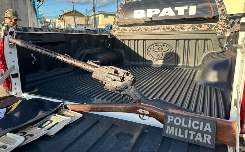 Metralhadora de grosso calibre e mais de 3 kg de crack são apreendidos em Pedrinhas-SE