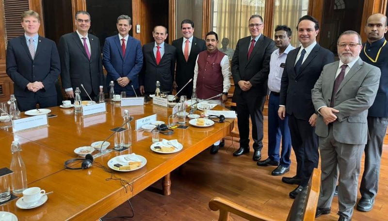 Rogério Carvalho discute cooperação na transição energética global em viagem oficial à Índia