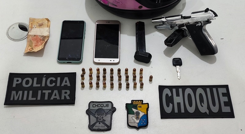 Ex-presidiário é preso por porte ilegal de arma de fogo em Nossa Senhora do Socorro