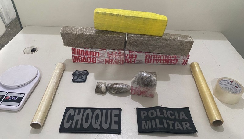 Polícia apreende quase 4 kg de maconha em São Cristóvão