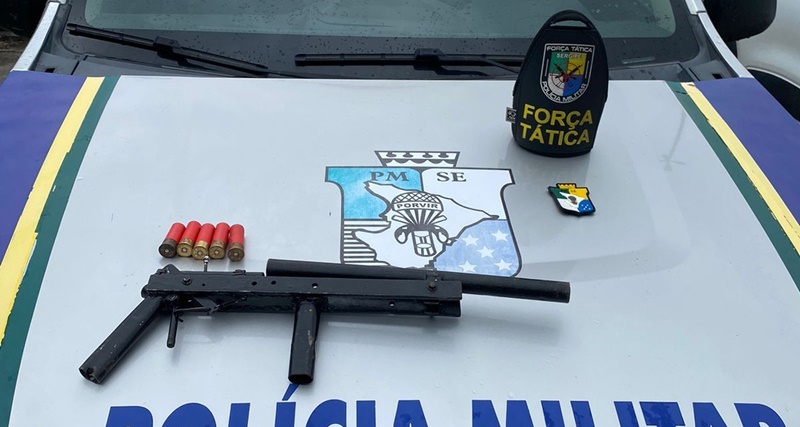Policial de folga prende suspeito com arma de fogo calibre 12 em Propriá