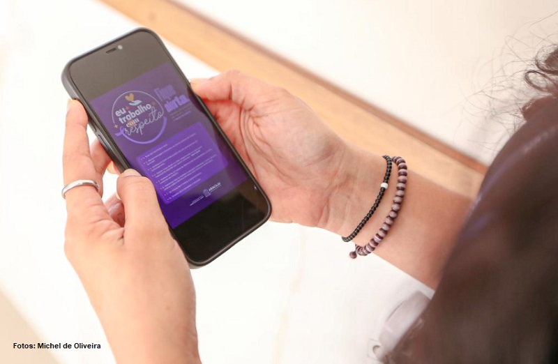 Agosto Lilás: Secretaria da Comunicação de Aracaju realiza campanha “Eu Trabalho com Respeito”