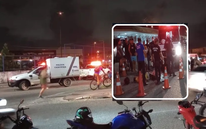 Homem morre ao bater moto em ônibus perto da UFS no Rosa Elze