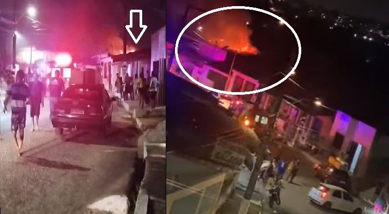 Incêndio atinge duas casas no Conjunto Bugio em Aracaju