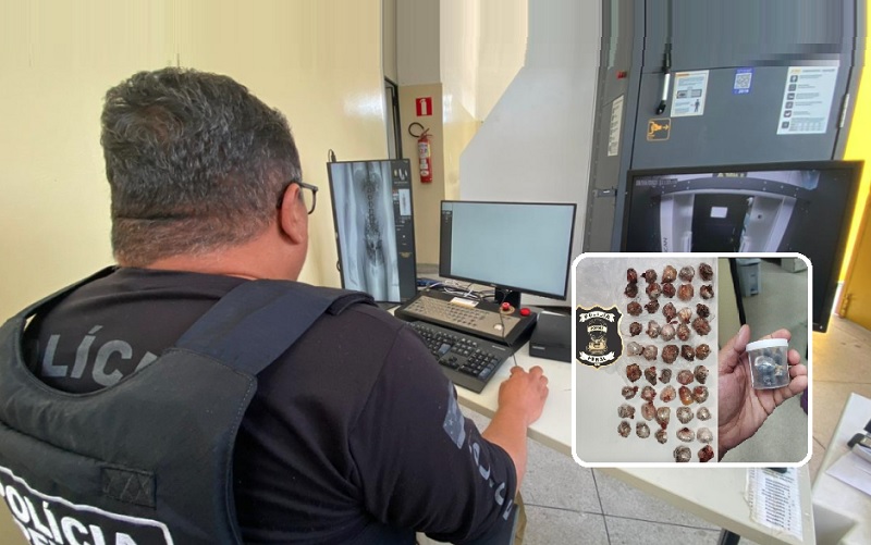 Homens que estavam com drogas no estômago e tentavam entrar no presídio, são presos