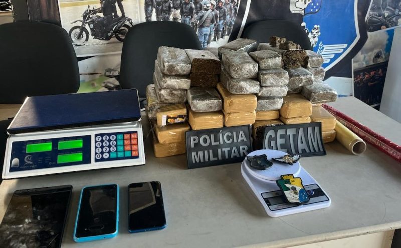 Getam prende homem e apreende 27 quilos de maconha