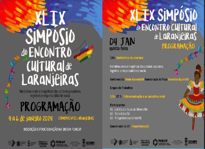 Funcap anuncia programação do 49º Simpósio do Encontro Cultural de Laranjeiras