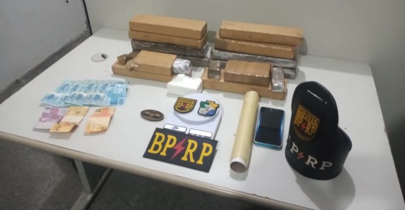Radiopatrulha apreende mais de 10kg de maconha em Nossa Senhora do Socorro