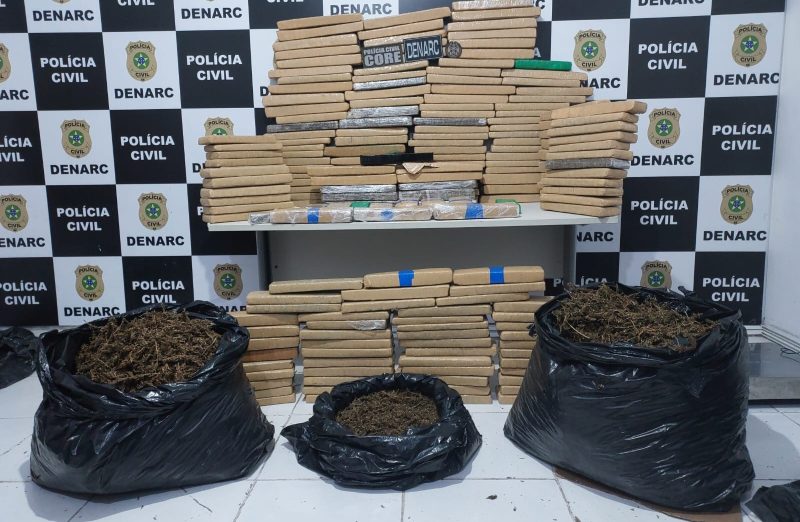 Polícia apreende 270kg de drogas em Sergipe e na Bahia