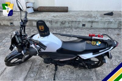 Radiopatrulha recupera motocicleta, apreende arma e munições em São Cristóvão