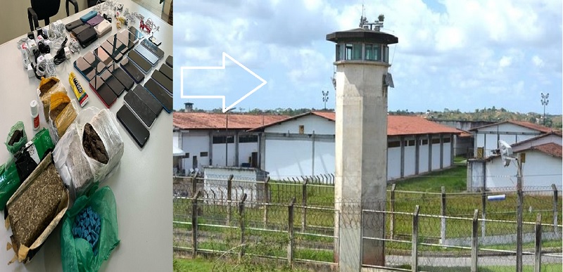 Homem é preso ao tentar entrar com drogas e aparelhos no presídio de Sergipe