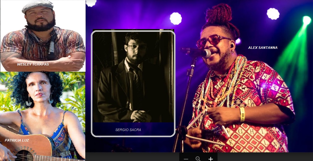 Patrícia Luz, Alex Sant’Anna, Wesley Tchapas e Sérgio Sacra são atrações do Viva Música