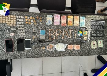 Ação conjunta resulta na prisão de uma mulher e um suspeito morto em confronto com a Polícia