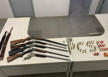 Operação policial de combate a tráfico de drogas e homicídio apreende armas de fogo emunições