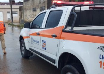 Defesa Civil alerta para chuvas moderadas e raios nas próximas 24 horas em Aracaju