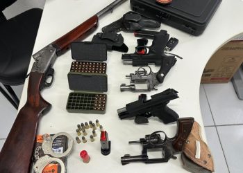 Operação: Polícia apreende cinco armas e quase 80 munições em Amparo de São Francisco