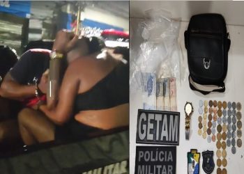 Getam prende casal e apreende drogas no centro de Aracaju