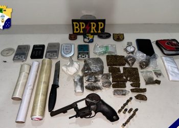 Homem é preso por suspeita de tráfico de drogas no Bairro Santa Maria