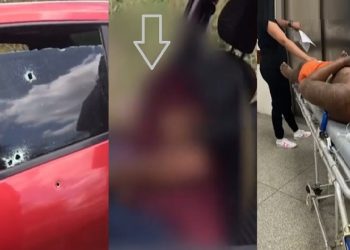 Internos do presídio de Areia Branca são baleados dentro de carro e o motorista morre