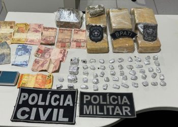 Polícia desarticula ponto de drogas e apreende 4kg de maconha no município de Boquim