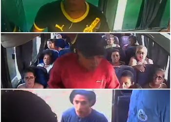 Polícia divulga imagens de suspeitos de roubo em ônibus intermunicipal