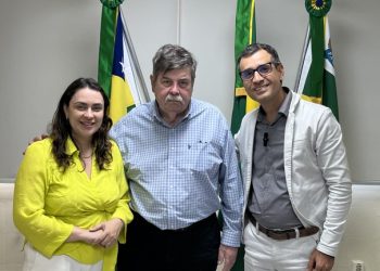 Lúcio Flávio reúne secretária de saúde com o especialista em diabetes, Dr. Raimundo Sotero