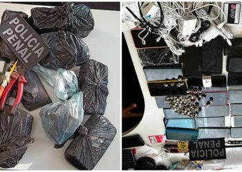 Policiais Penais apreendem drogas e celulares no presídio de Areia Branca