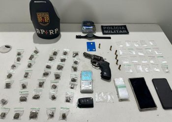 RP prende suspeito armado e com drogas durante patrulhamento na BR-235