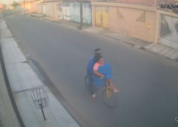 Polícia divulga imagens de casal suspeito de latrocínio contra idoso em São Cristóvão