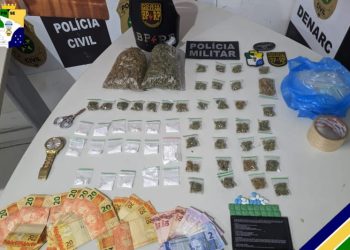 Operação Força Ostensiva apreende drogas na Zona Sul da Capital