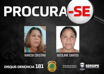 Polícia divulga imagens de foragidas suspeitas de mandarem matar casal em Nossa Senhora do Socorro