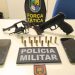 Suspeitos morrem em confronto com a PM em Pacatuba; armas e moto são apreendidas