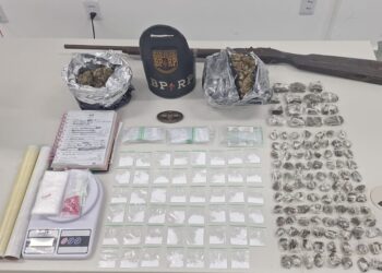 Polícia apreende arma e drogas durante operação no povoado Bom Jesus, em Laranjeiras