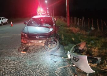 Colisão frontal é registrada na Rodovia SE-100, em Barra dos Coqueiros