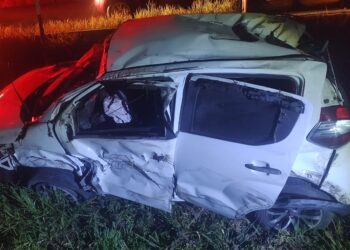 Sinistro com capotamento é registrado na SE-200 em Neópolis na noite de domingo