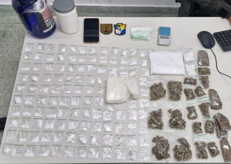 BPRp prende homem por tráfico de drogas no bairro Santa Maria