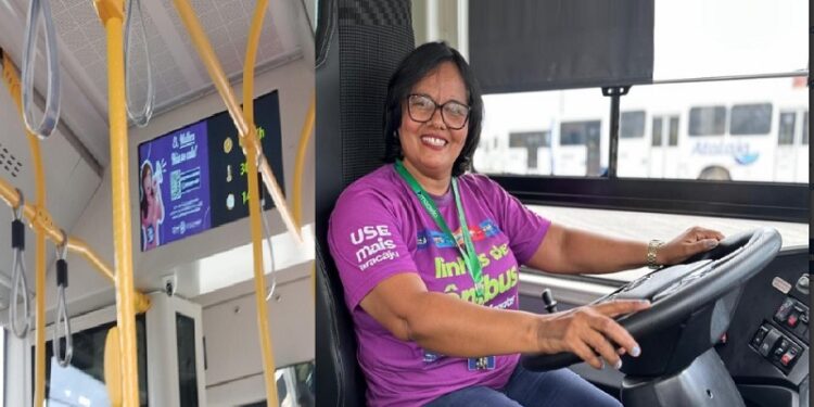 Prefeitura de Aracaju  leva aos ônibus elétricos a campanha “Ei, mulher, não se cale”