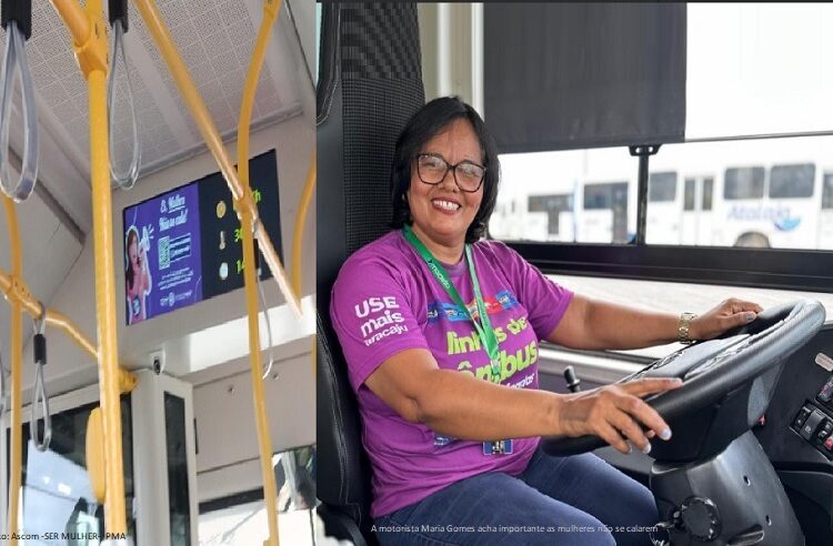 Prefeitura de Aracaju  leva aos ônibus elétricos a campanha “Ei, mulher, não se cale”