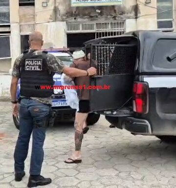 Policial Penal suspeito de matar namorada dentro de hotel recebe alta e é levado para o presídio