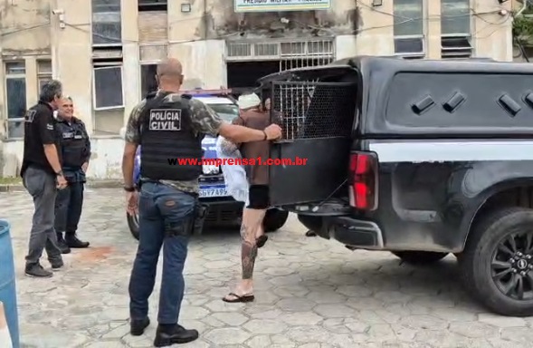 Policial Penal suspeito de matar namorada dentro de hotel recebe alta e é levado para o presídio