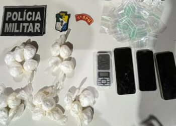 PM prende três suspeitos de tráfico e apreende cocaína em Estância
