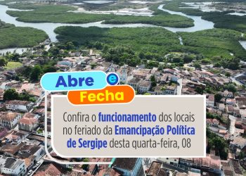 Feriado da Emancipação Política altera funcionamento de serviços municipais em São Cristóvão