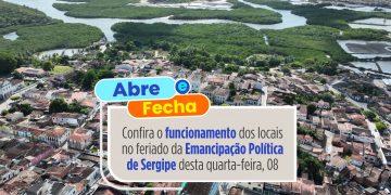 Feriado da Emancipação Política altera funcionamento de serviços municipais em São Cristóvão