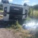 Motorista morre após veículo sair da pista e tombar na SE-488, em Indiaroba