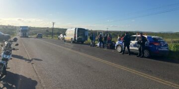 Acidente na SE-270 deixa mulher ferida e homem é preso suspeito por embriaguez em Lagarto