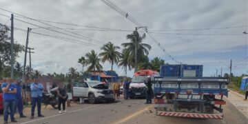 Colisão frontal deixa feridos na SE-050, em Aracaju