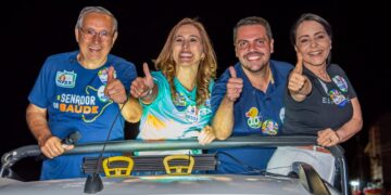 Eduardo Amorim reúne mais de 600 pessoas em carreata em Aracaju