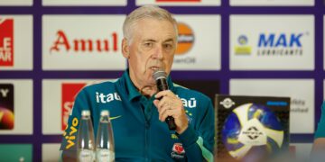 Ancelotti pede tranquilidade a jovens da Seleção antes de amistoso contra a Índia